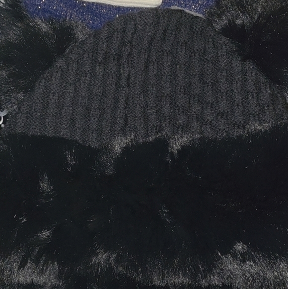 Winter Fur Beanie Sherpa Lined Soft Warm Lux Beanie Double Pompom Knit - Picture 3 of 13
